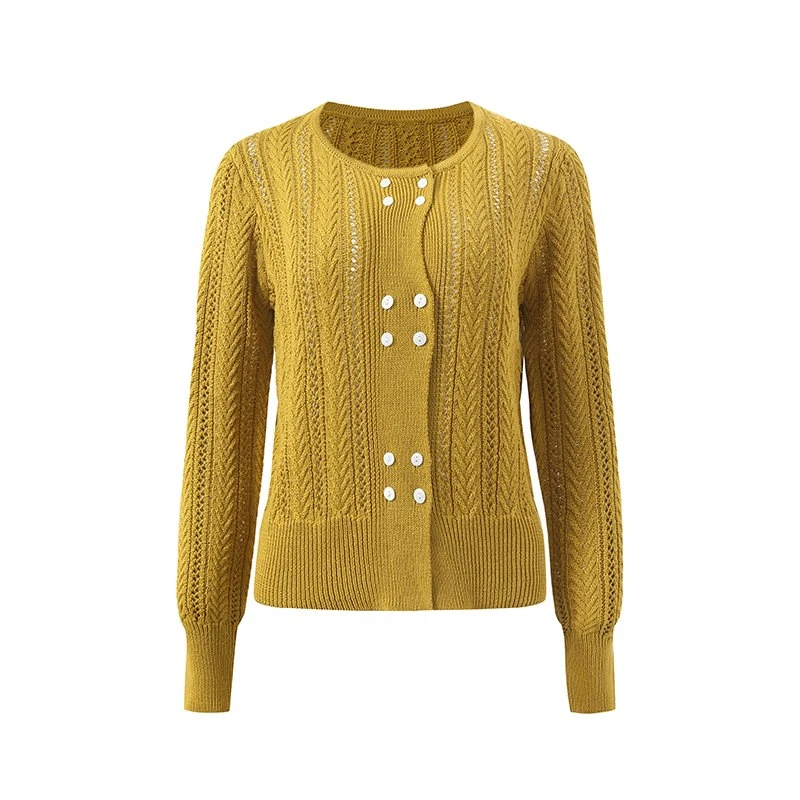 Women's Double-Breasted Cardigan